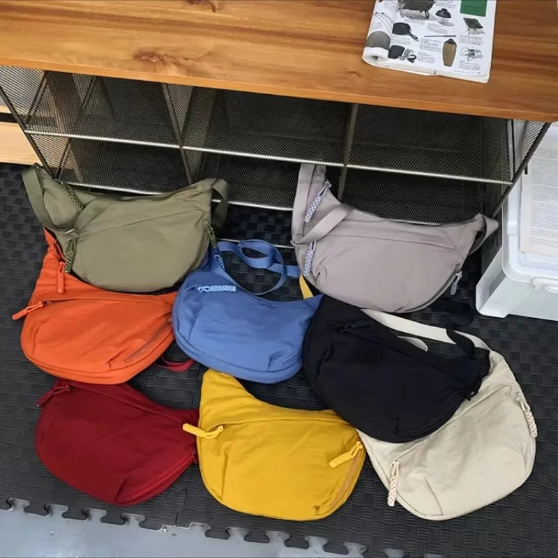 Casual Nylon Shoulder Bag for Women – Large Capacity Everyday Crossbody