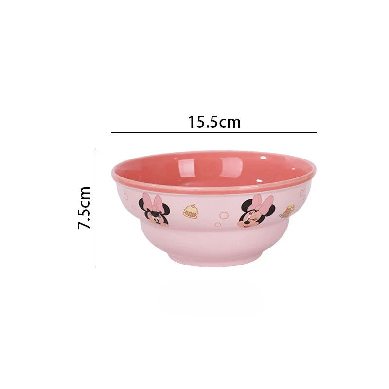 Disney Mickey Minnie Donald Daisy Ceramic Tableware Bowls & Plates Set