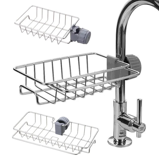 Stainless Steel Sink Organizer Rack – With or Without Towel Holder
