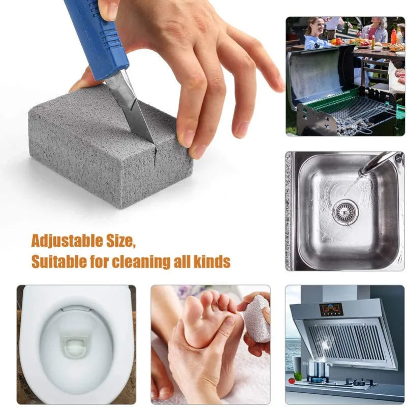 BBQ Grill Cleaning Stone – Pumice Block for Easy Grease Removal