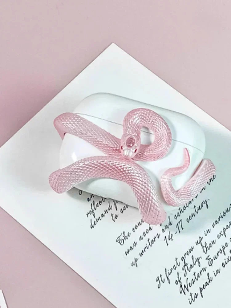 Luxury Snake Design AirPods Case – Bold Elegance