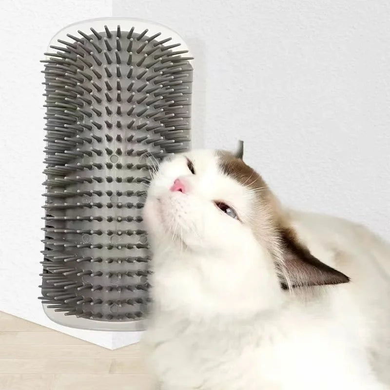 Cat Wall Brush – Self-Cleaning Grooming & Massage Tool for Cats