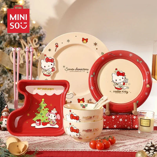 Hello Kitty Christmas Dinner Set