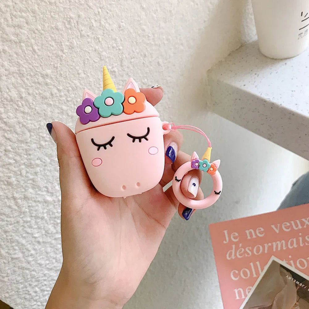 3D Cartoon AirPods Case – Playful Variety of Designs