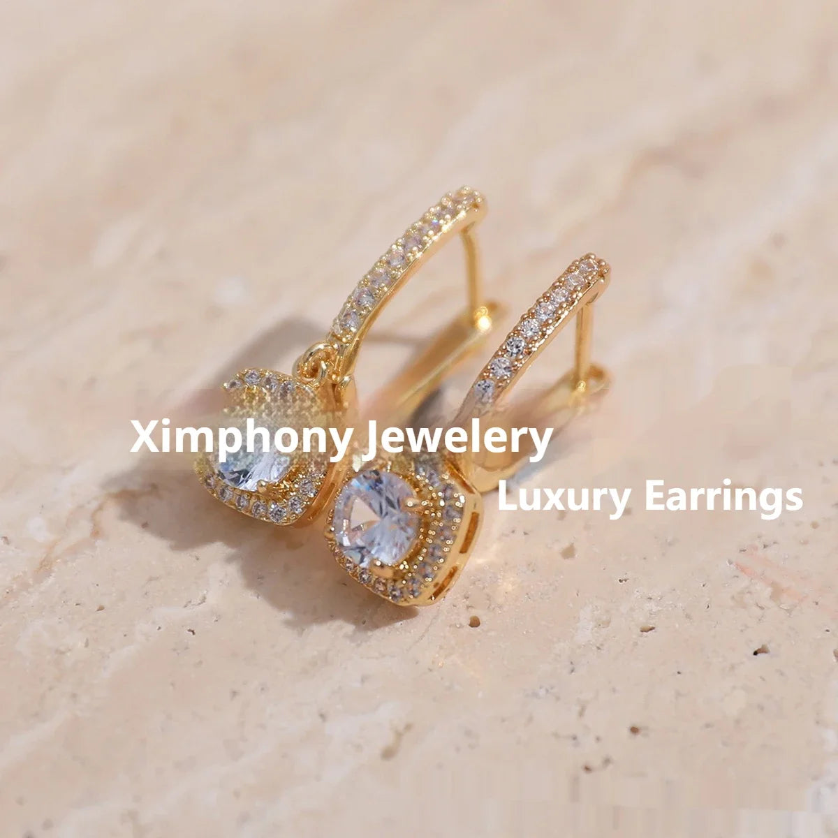 Elegant 2CT Moissanite Hoop Earrings – Silver or Gold Plated