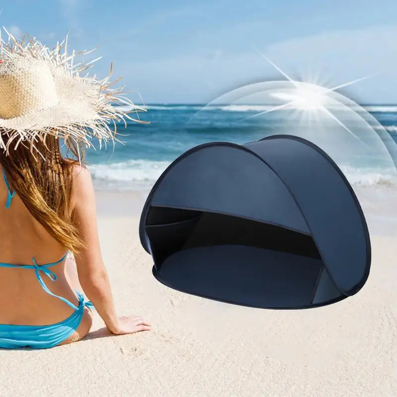 Instant Beach Head Shade Tent – Sun & Wind Protection – Breathable Fabric