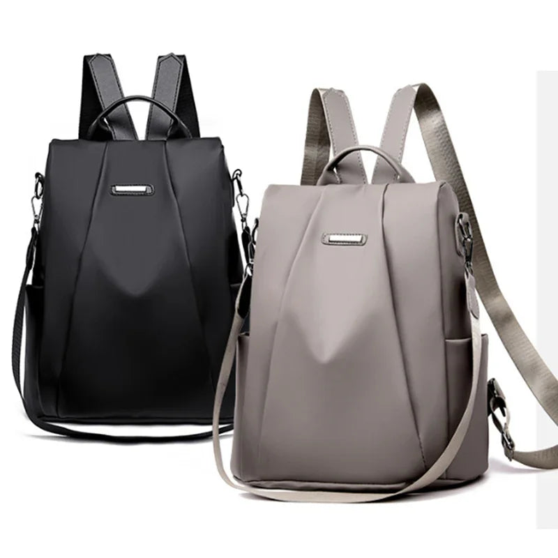 Women's Anti-Theft Backpack – Waterproof, Lightweight, Convertible Shoulder Bag