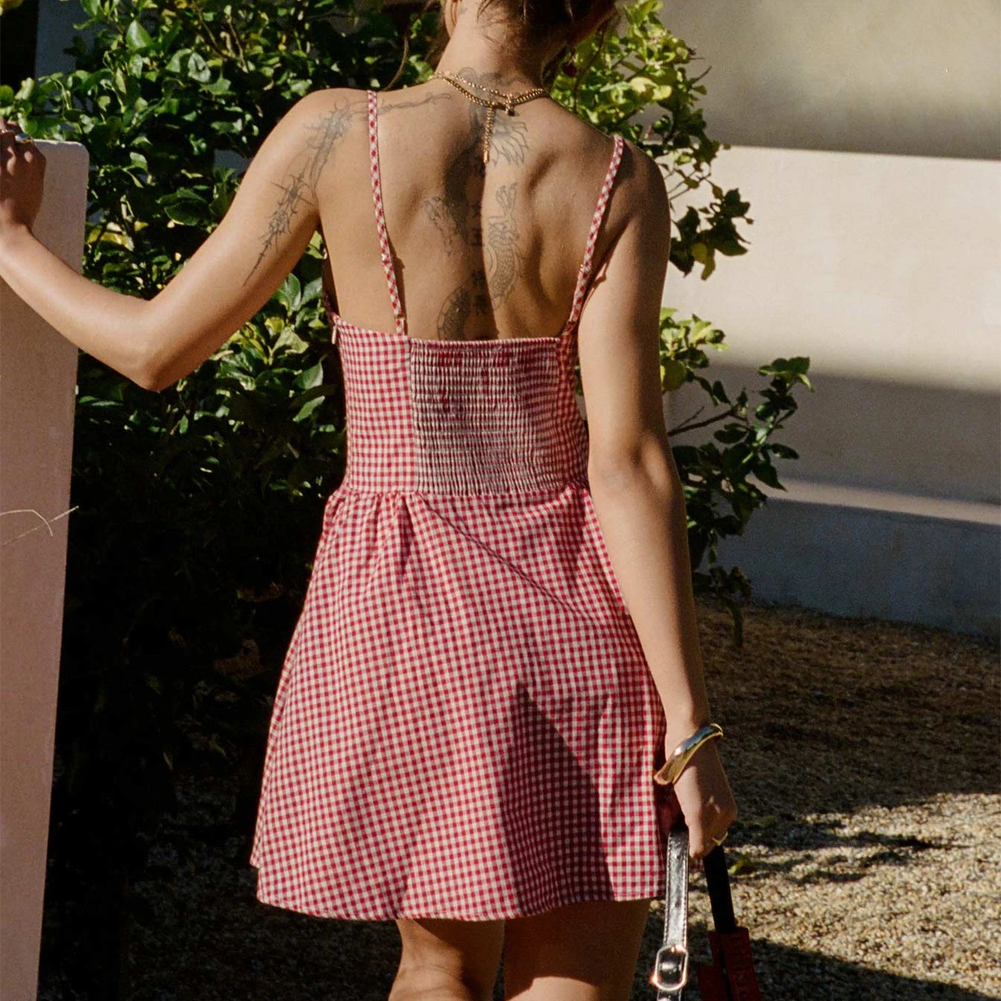 Mini Dress – Spaghetti Strap Sleeveless Backless Holiday Dress