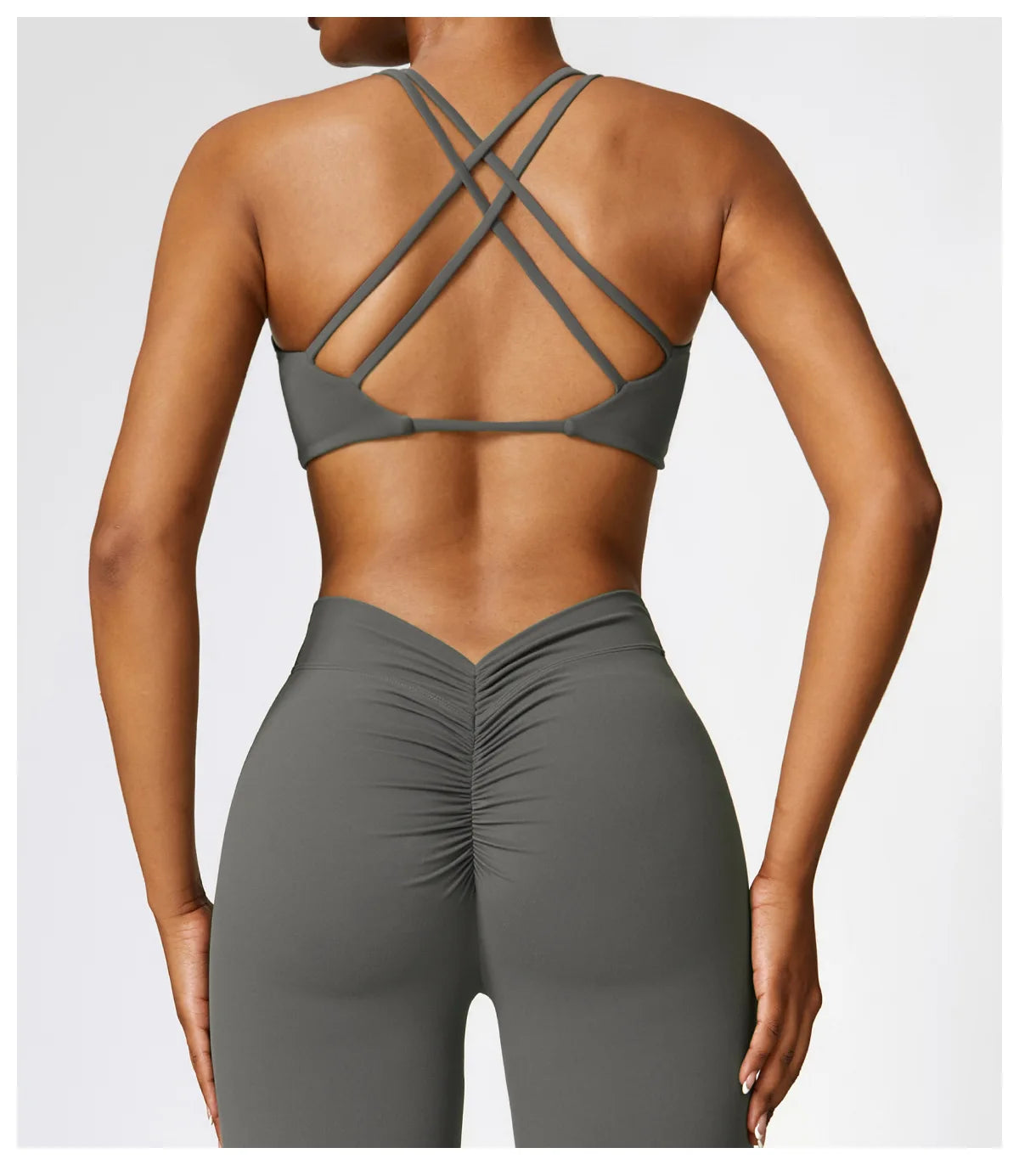 Women’s Cross-Back Push-Up Sports Bra – Breathable Crisscross Fitness Top (Multi Colors)