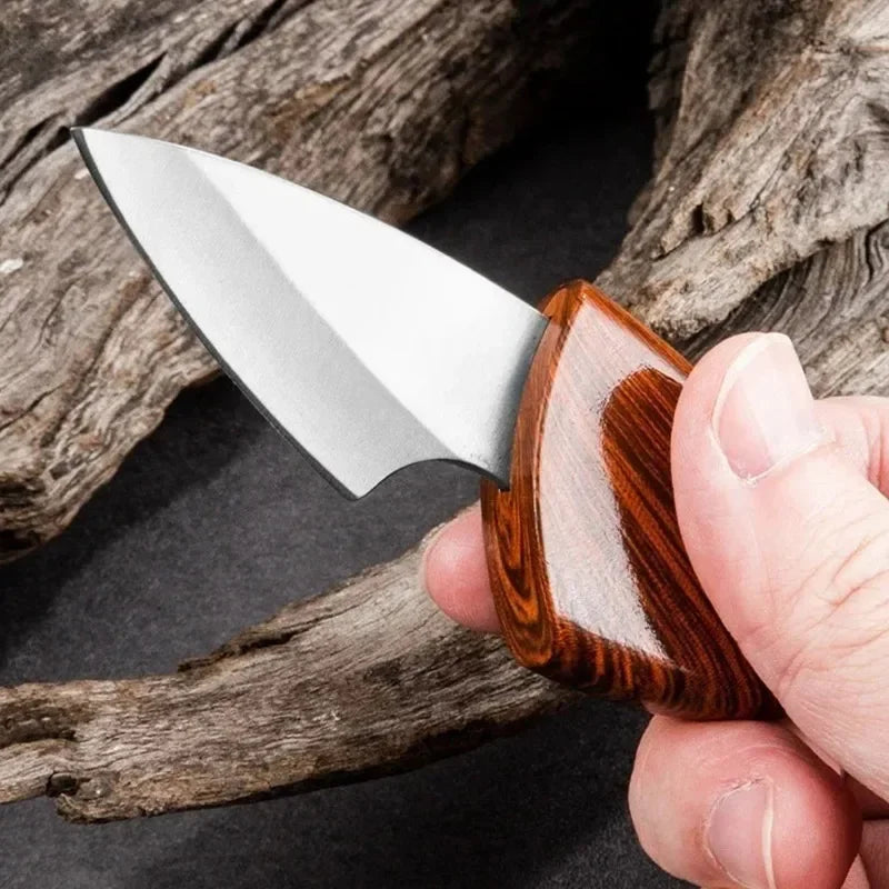 Mini Kitchen Knife with Wooden Dolphin Design
