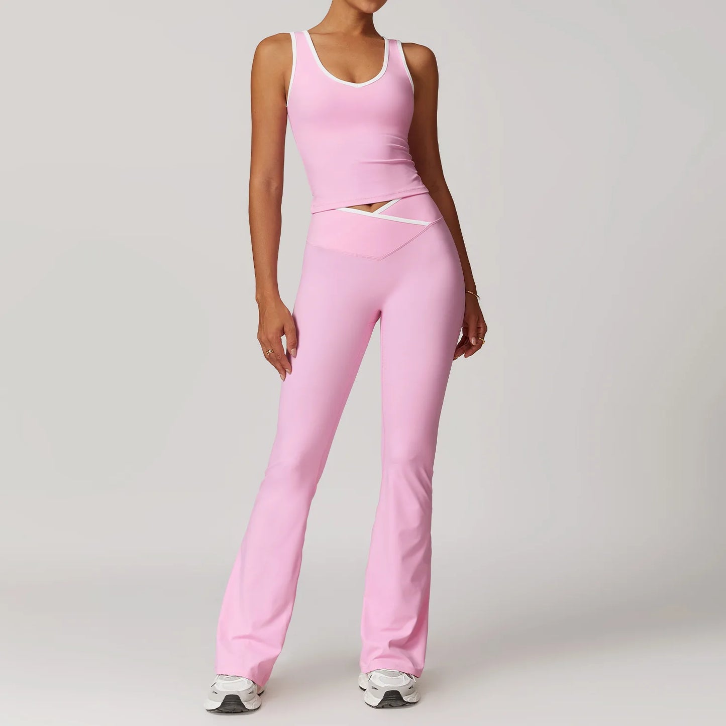 2PCS Women's Yoga Set – Long Pants or Shorts