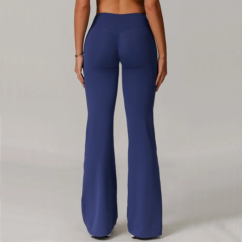 High-Waist Flare Workout Leggings – Multi Colors