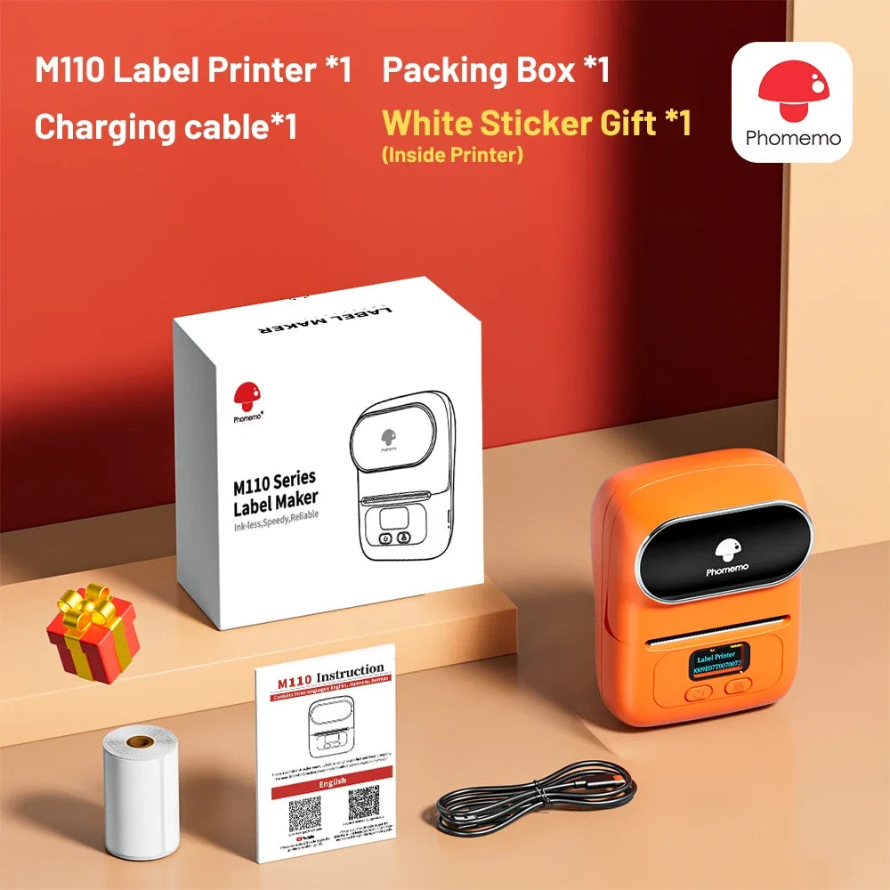 Phomemo M110 Portable Label Printer – Inkless Thermal Printing