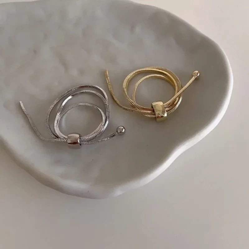 Multi-Layer Wrap Ring – Gold or Silver Finish