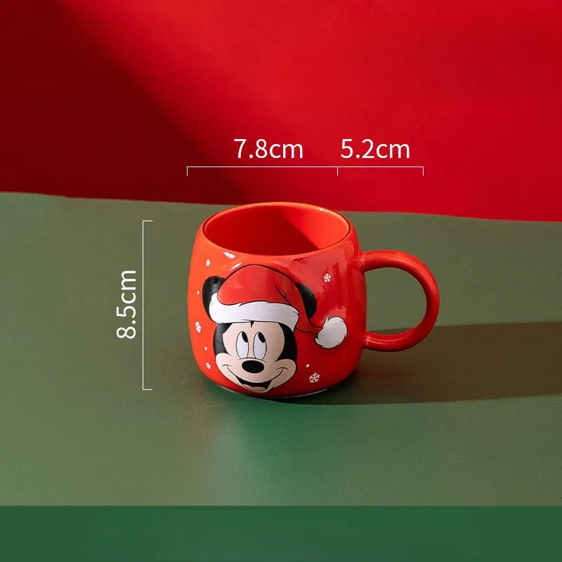 Disney Mickey Mouse Christmas Ceramic Relief Mug – Holiday Gift Cup