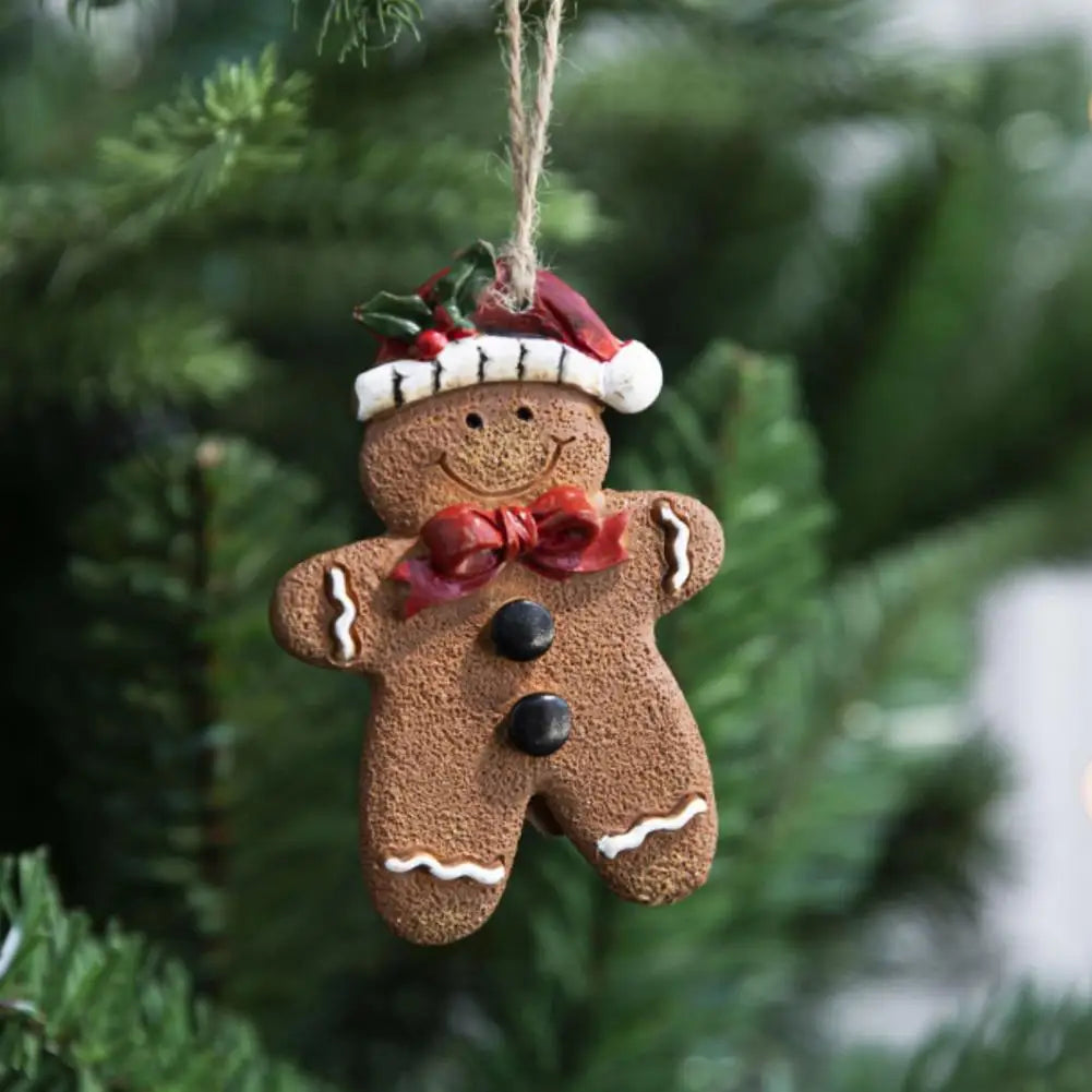 Hanging Gingerbread Christmas Ornament – Cute Holiday Tree Decoration