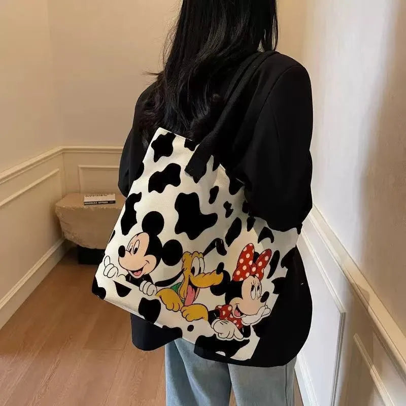 Mickey & Friends Canvas Tote Bag – Spacious, Stylish & Practical