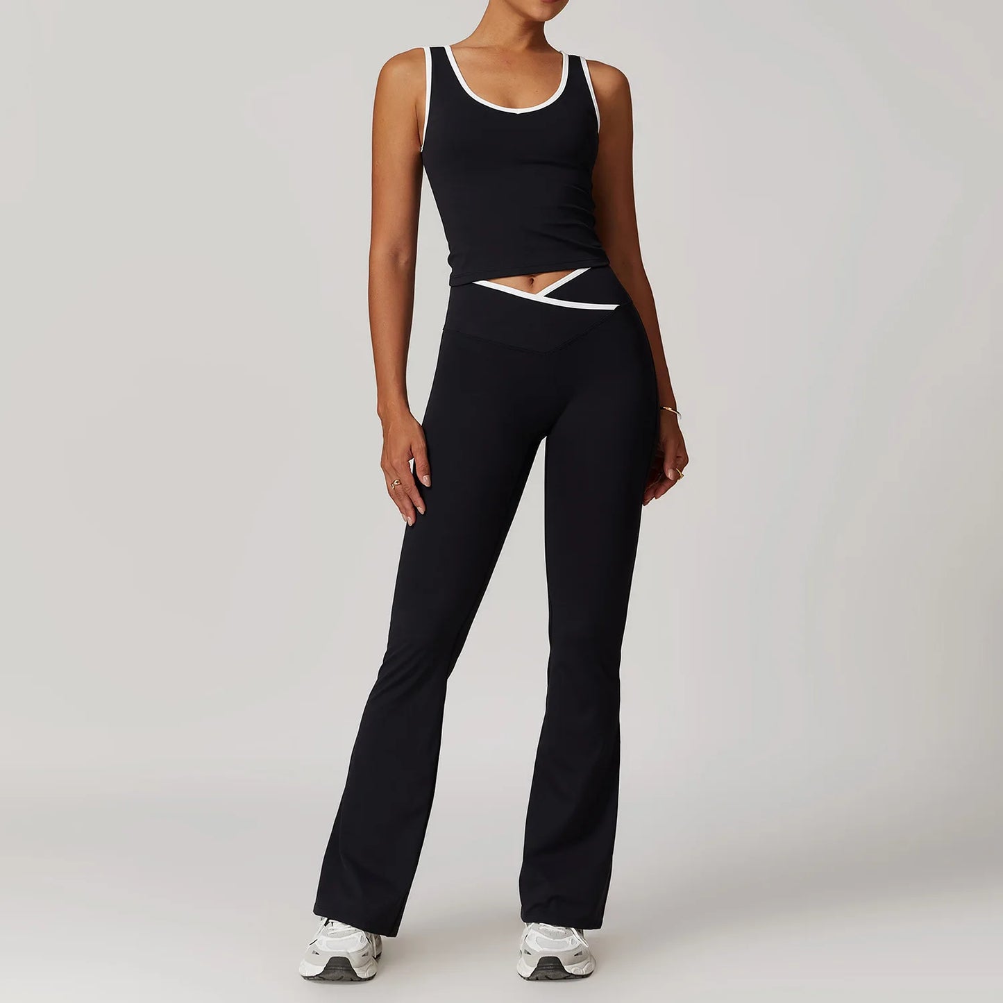 2PCS Women's Yoga Set – Long Pants or Shorts