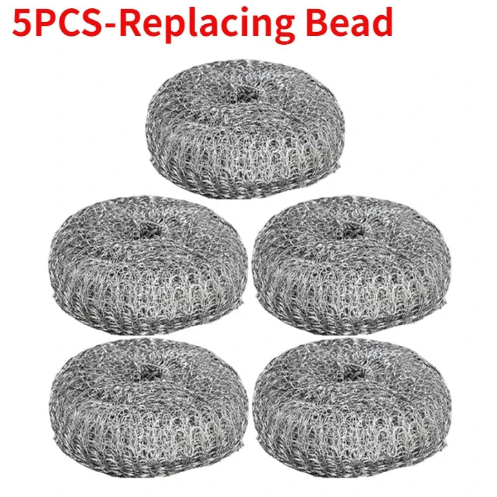 Heavy Duty Steel Pot Scrubber with Handle