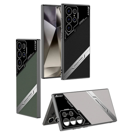 Luxury Leather Business Edition Phone Case – Soft Skin Feel Protective Cover for Samsung Galaxy S24 Ultra
