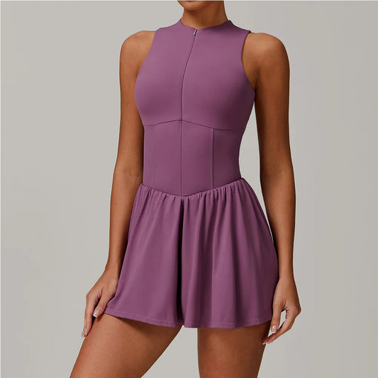 Women's Zipper Sports Jumpsuit – Multiple Colors