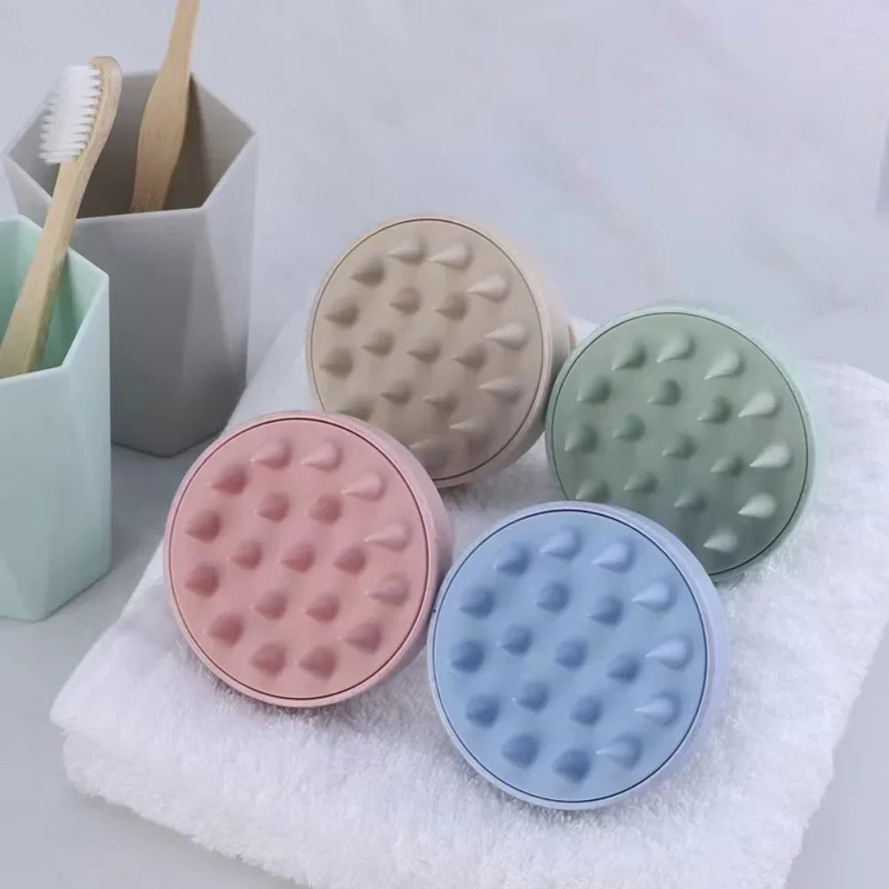 Silicone Scalp Massager Shampoo Brush – Hair Washing & Head Scrubber Tool