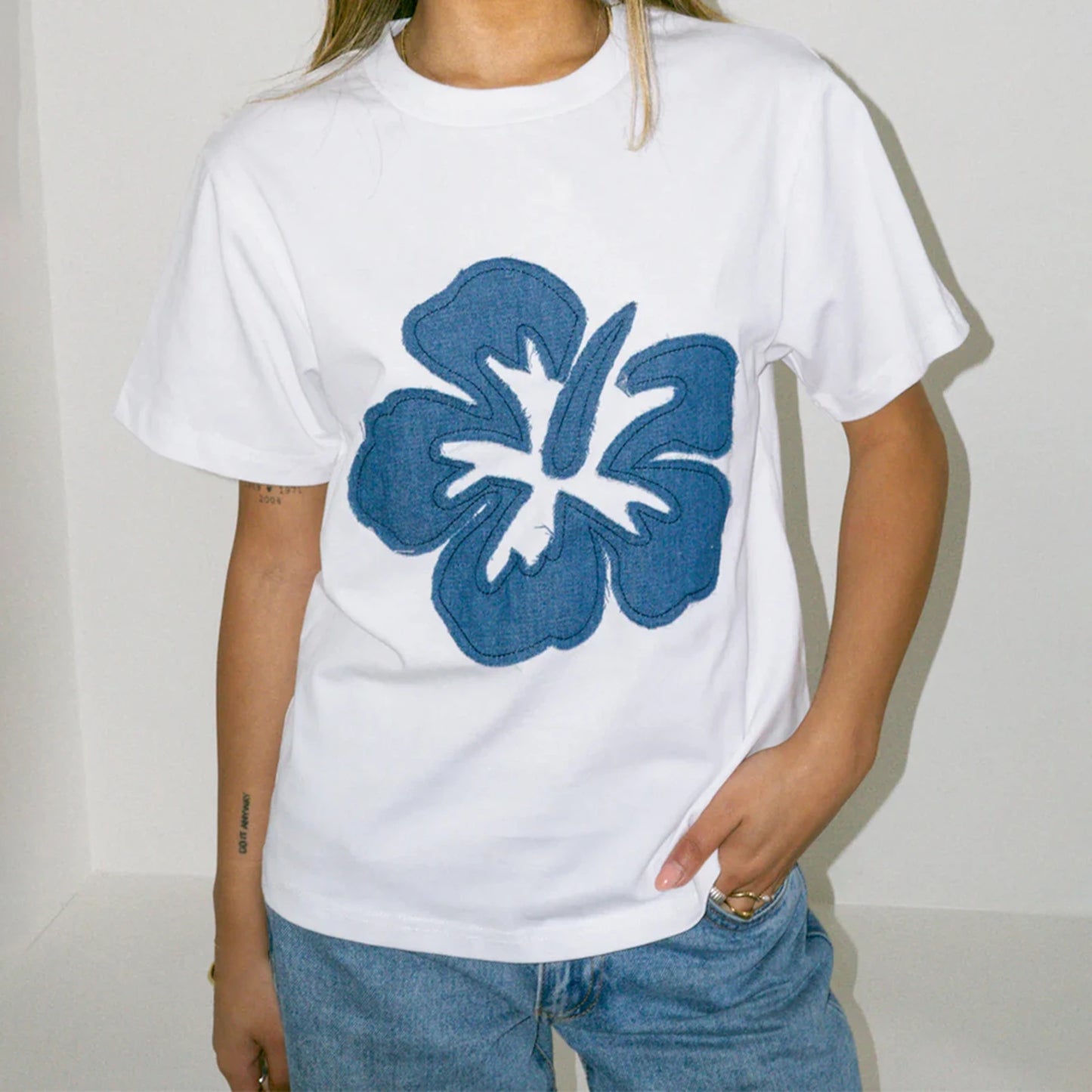 Summer Loose Fit T-Shirt with Bow Print – Casual Streetwear Top
