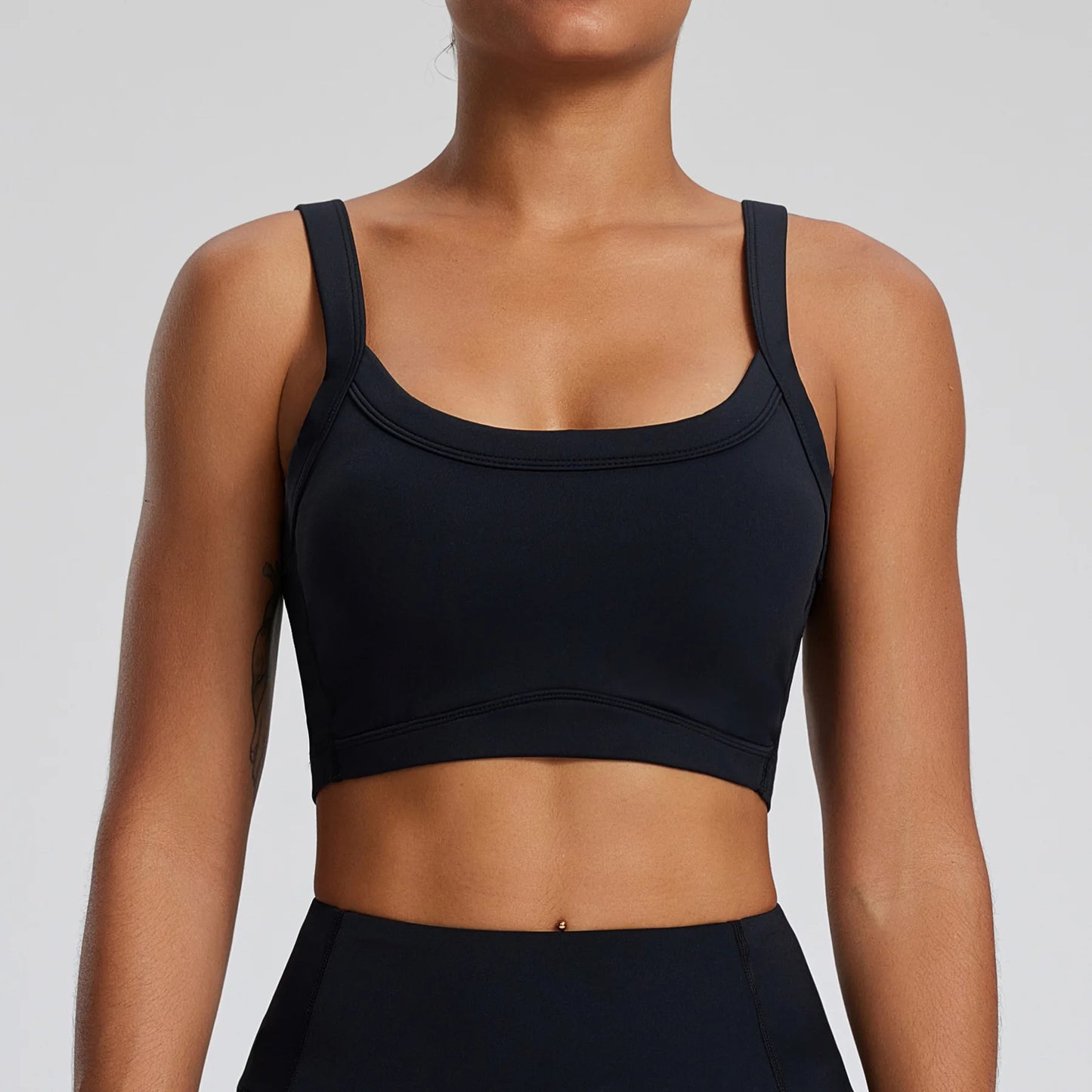 Padded Sports Crop Top – High Support for Yoga & Gym (Multi Colors)