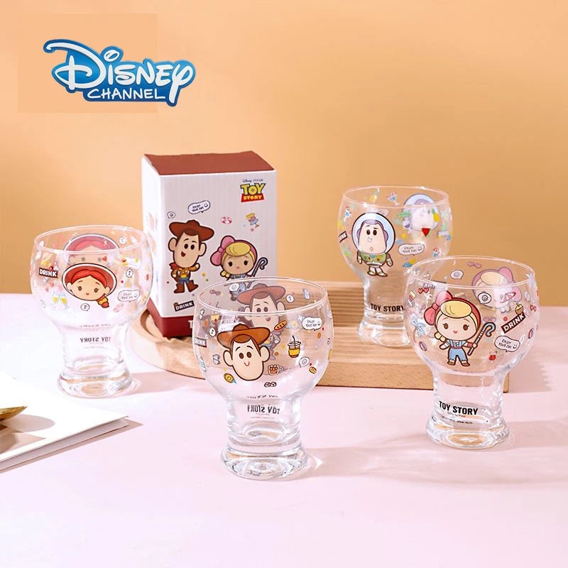 Disney Toy Story Glass Mug – Cartoon Sheriff Woody & Jessie Water Cup