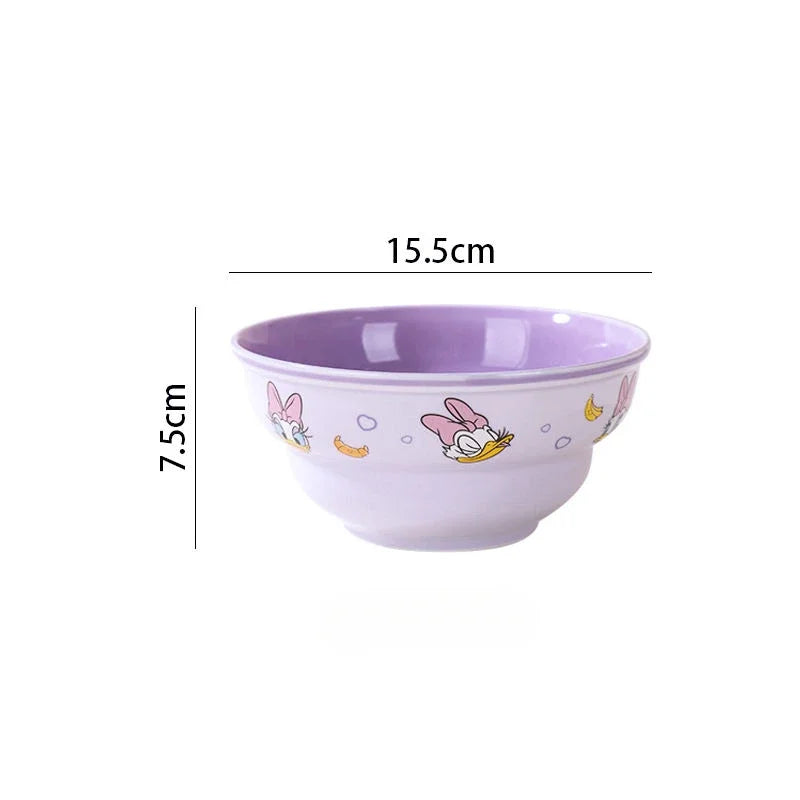 Disney Mickey Minnie Donald Daisy Ceramic Tableware Bowls & Plates Set
