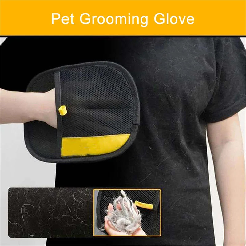 Pet Hair Removal Grooming Glove – Efficient Cleaning for Cats & Dogs