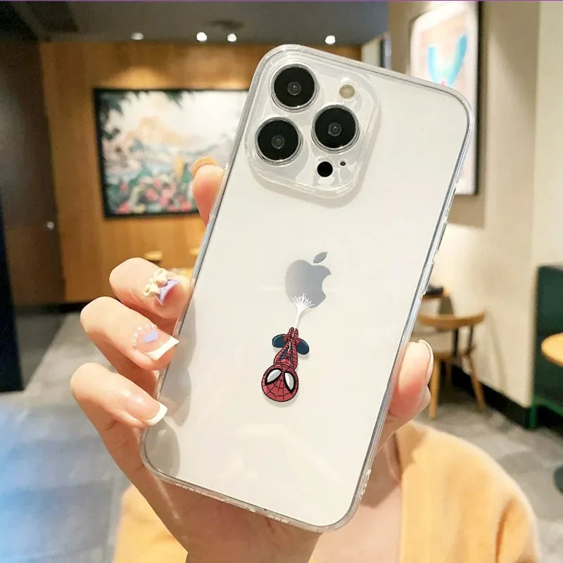 Clear Spider-Man Charm Case