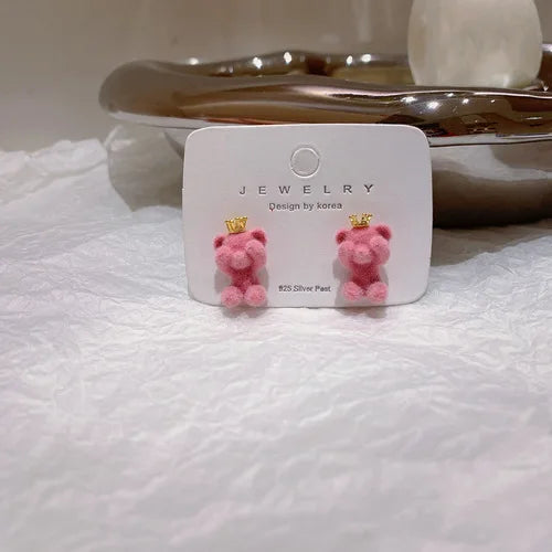 Cute Bear Earrings – Soft & Playful Charm