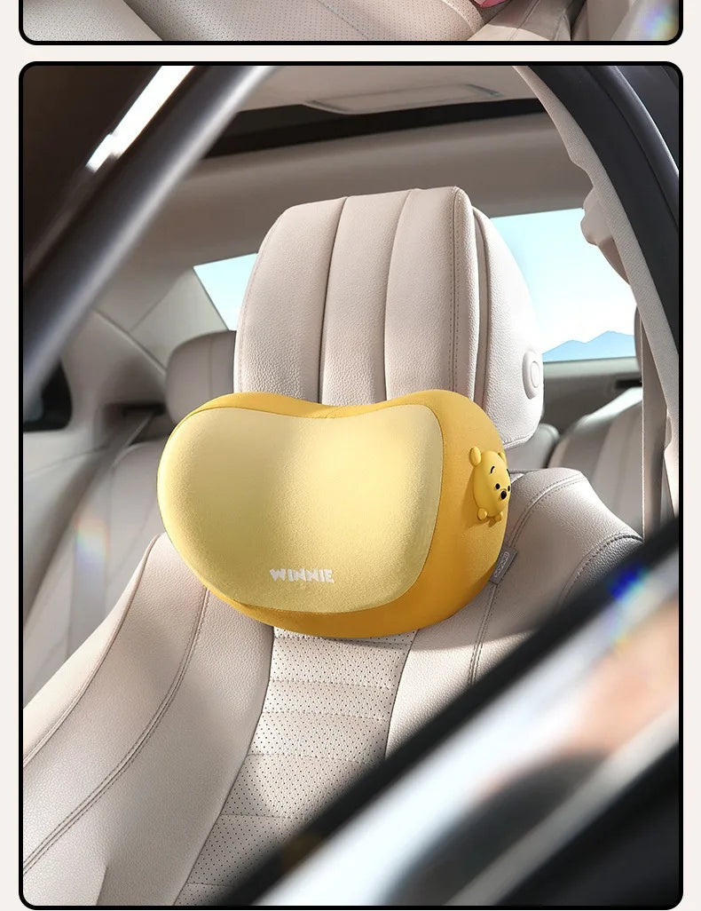 Cartoon Car Headrest Pillow – Cute Mickey & Minnie Neck Support