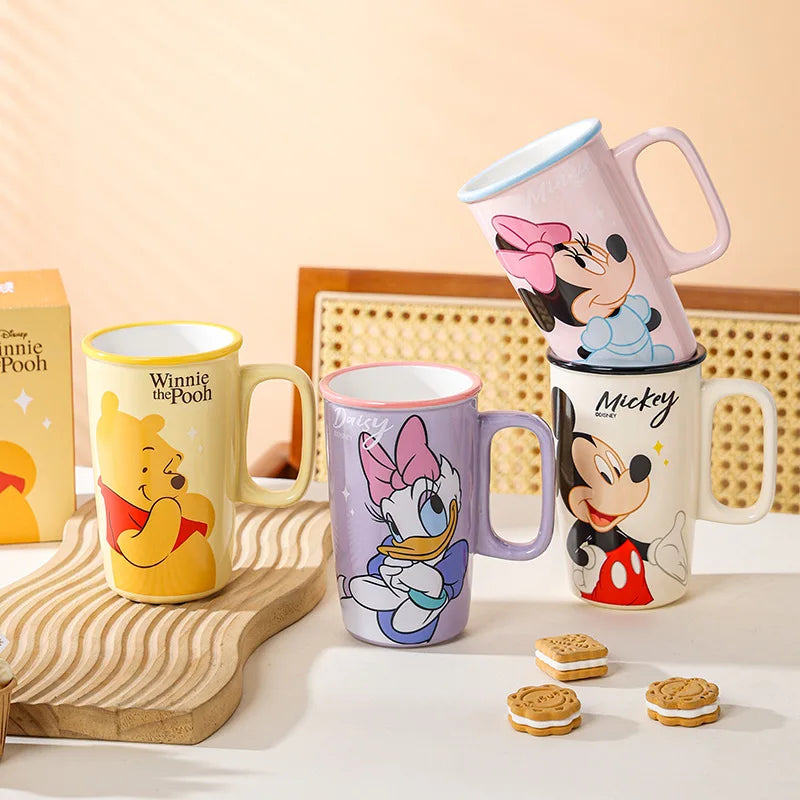 Disney Cartoon Ceramic Mug  | Large Capacity Coffee Cup
