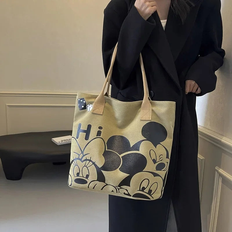 Mickey Canvas Tote Bag – Large Capacity & Stylish Everyday Use2