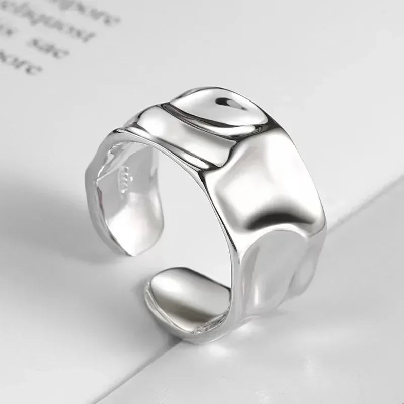Adjustable Minimalist Wave Rings – Multiple Designs
