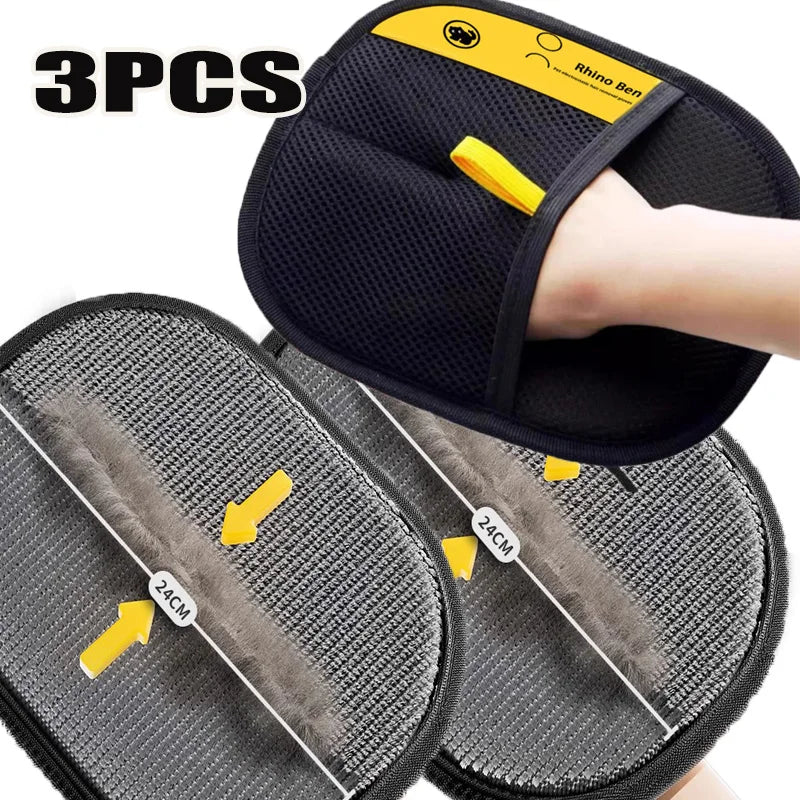 Pet Hair Removal Grooming Glove – Efficient Cleaning for Cats & Dogs