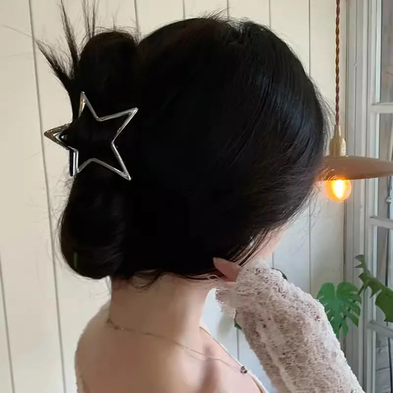 Hollow Star Metal Hair Claw
