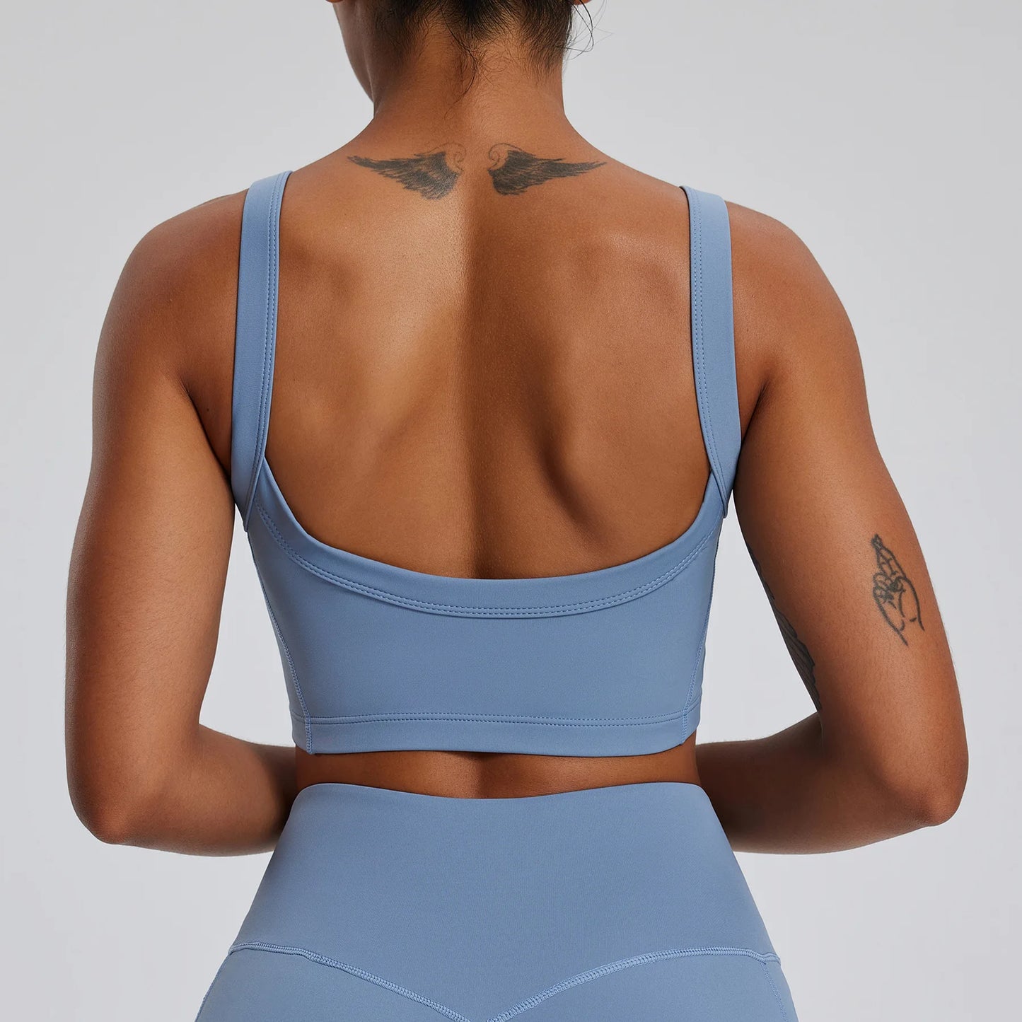 Padded Sports Crop Top – High Support for Yoga & Gym (Multi Colors)