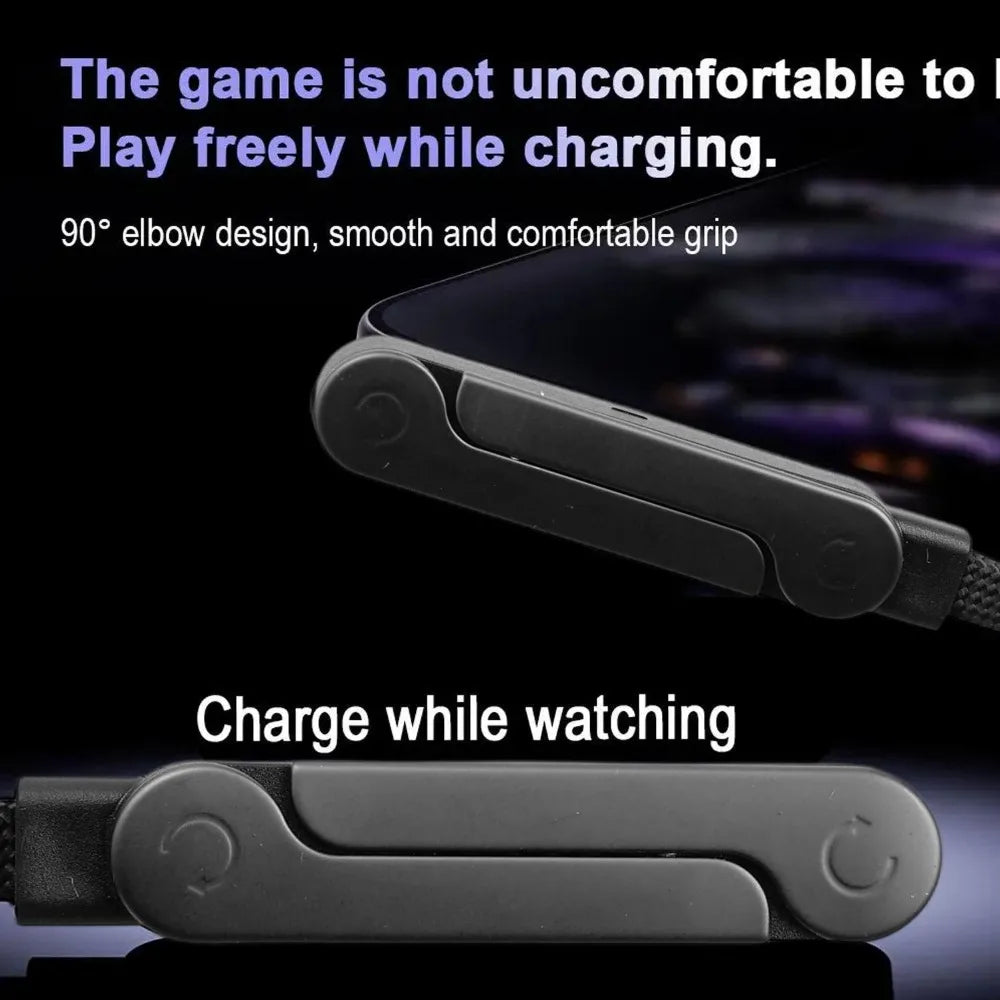 Type-C to Type-C Charging Cable with Phone Stand