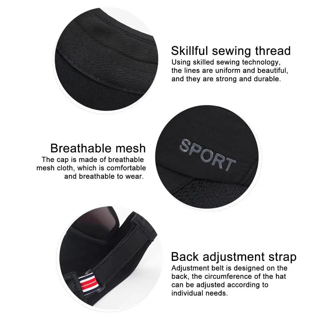 Women's Sport Sun Visor Hat – UV Protection for Running, Golf, Tennis & Outdoor Activities