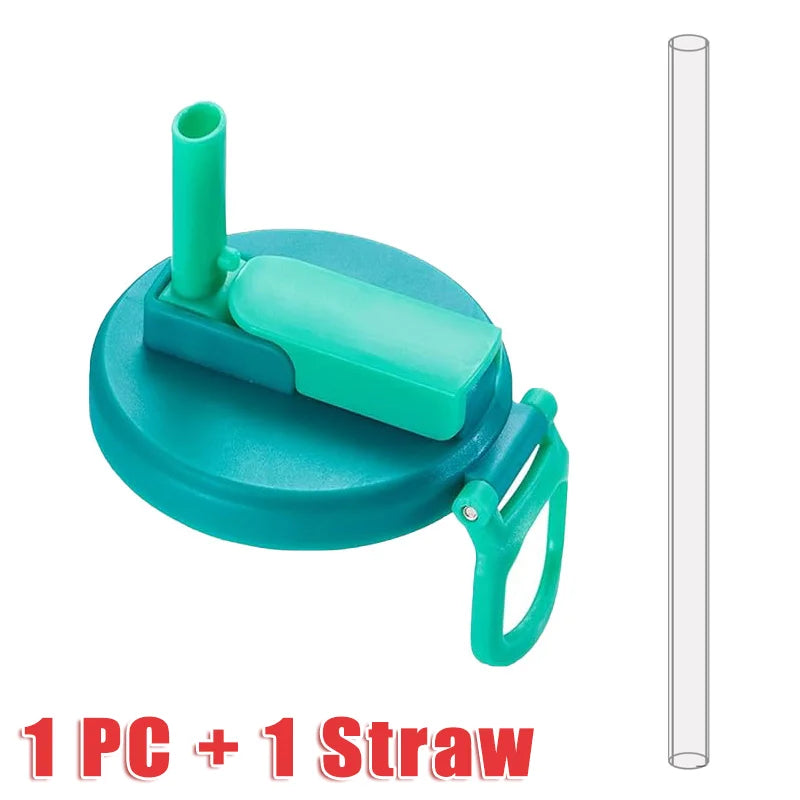 Reusable Soda Can Straw Lid – Leak-proof Cover with Built-in Straw