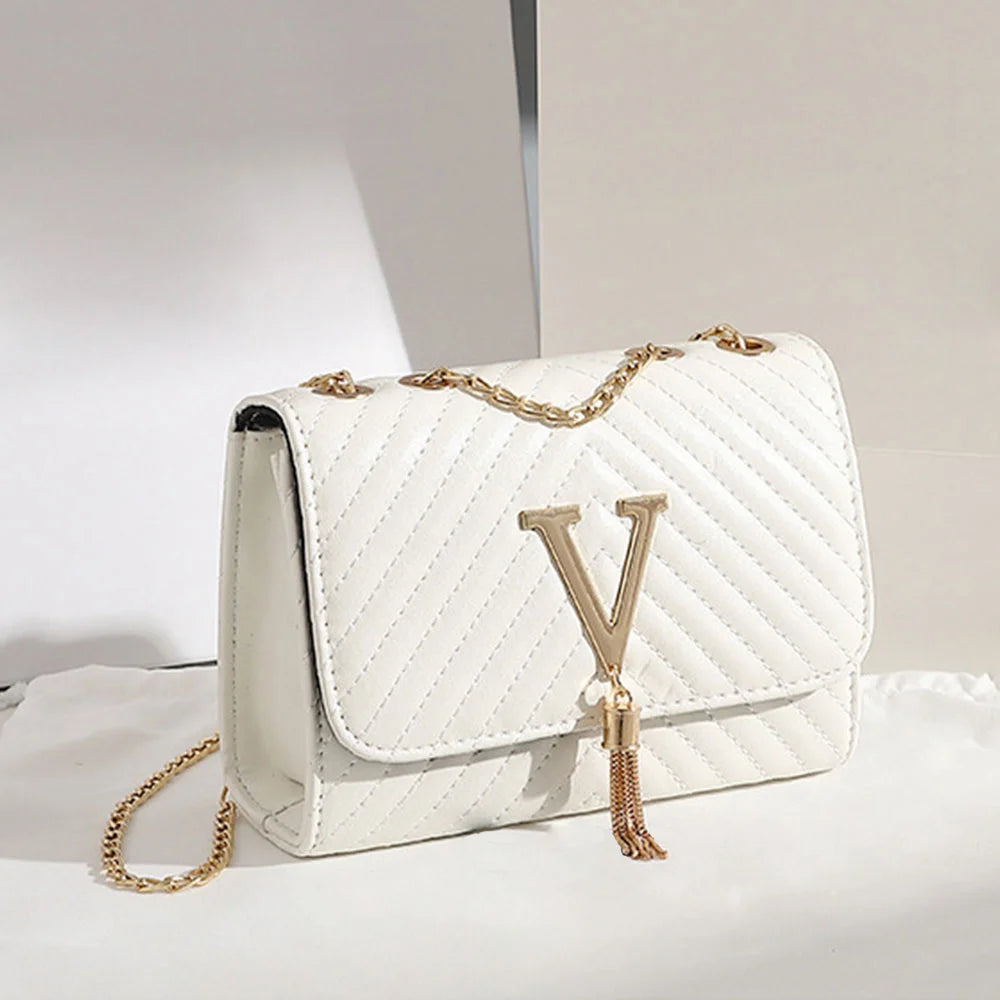 Small Luxury PU Leather Shoulder Bag – Crossbody Chain Purse