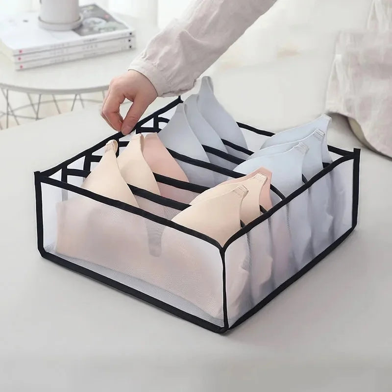 Foldable Mesh Drawer Clothes Organizer