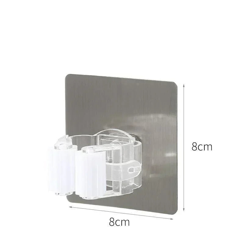 Adhesive Broom & Mop Holder – Wall Mount Hook