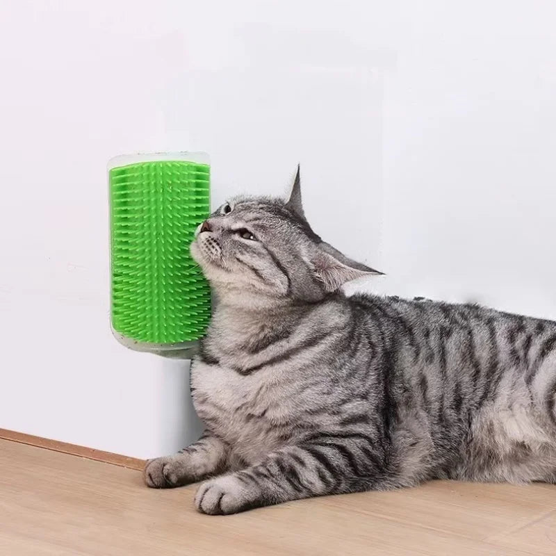 Cat Wall Brush – Self-Cleaning Grooming & Massage Tool for Cats