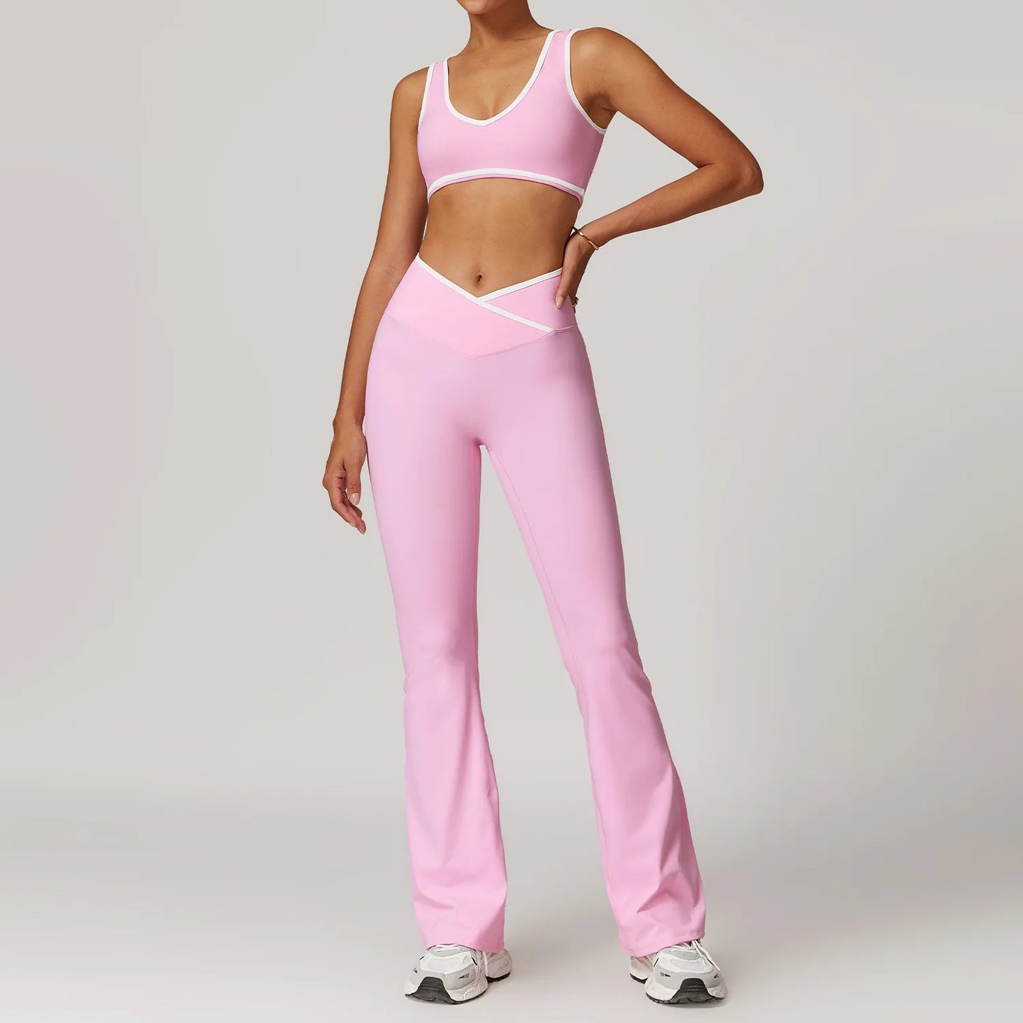 2PCS Women's Yoga Set – Long Pants or Shorts