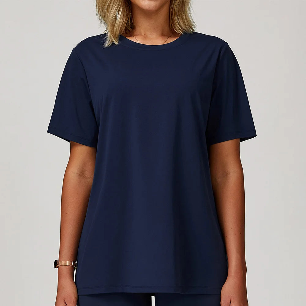 Loose Fit Quick-Dry Workout T-Shirt – Women’s Short Sleeve Gym Top
