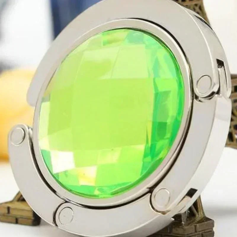 Foldable Crystal Bag Hook for Table